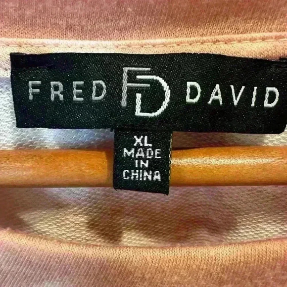 Fred David pink and white shirt size xl - Picture 4 of 7